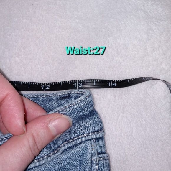 Shyanne Women Jeans 27 Blue Denim Flared Mid Rise Cotton 33 in Inseam Rodeo - Picture 9 of 14